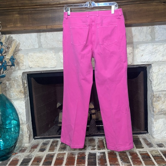 St. John Pink Straight Leg Jeans - Picture 8 of 10